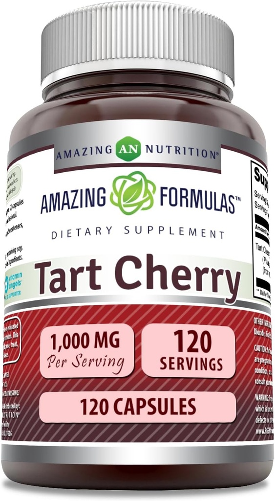 สูตรมหัศจรรย์ Tart Suries Supplement | 1000 mg ต่อ accessution | Non-GMO | Glute-free   ผลิตใน USA (1 แพค, 120 เคานต์)