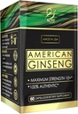 Actif American Ginseng - 100% Authentic 10 Year Old Ginseng, Non- GMO, 500mg - Made in USA