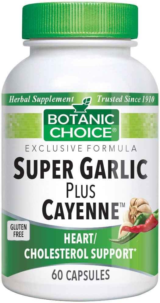 Botanic Choice Super Garlic Plus Cayenne, 60 cápsulas