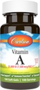 Carlson - Witamina A, 25000 j.m. (7500 μg RAE), Vision & Skin Health, Immune Function, 100 miękkich żeli