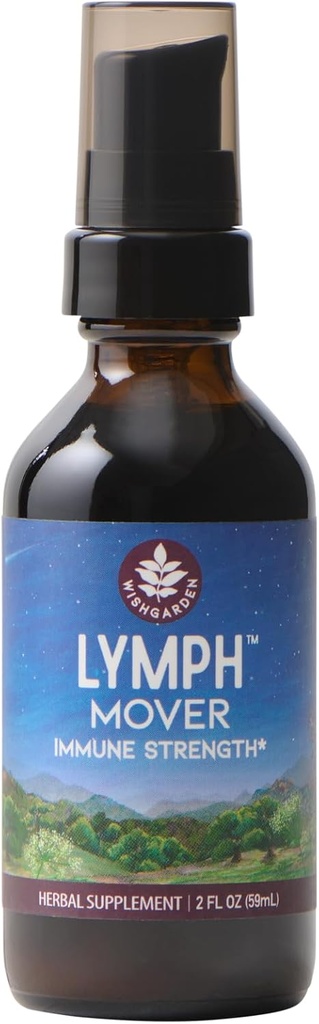 WishJarden Herbes Lymph Mover Immune Strength - Drainage lymphatique naturel à base de plantes et complément de nettoyage lymphatique avec Echinacea pour le soutien immunitaire, soutient la fonction de système lymphatique sain, 2oz