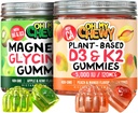 Magnesium + D3K2 Gummies Bundle – 2 flasker (60 hver) – Apple Kiwi & Peach Mango