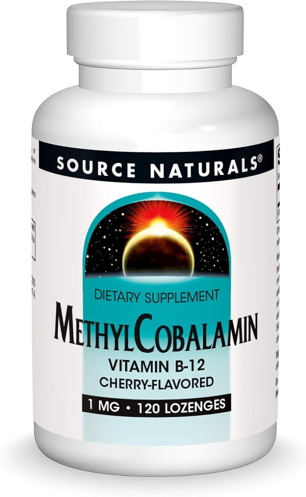 Kilde Naturals MethylCobalamin Vitmain B-12 Cherry-Flavored, 1 mg - 120 Lozenges