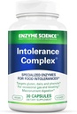 Enzyme Science Intolerance Complex, 30 capsule Suport cuprinzător pentru sensibilitati digestive comune Gluten, Casein, Fenol Sensibilitati, si Complex Carbohidrats Intoleranta Ajutor