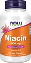 Teraz potravinové doplnky, Niacín (vitamín B-3) 500 mg, Essential B-Group Vitamín*, Nutritional Health, 100 kapsúl