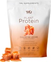 TRU Supplementen Plant Based Proteïne Poeder, BCAA, EAA, 20g Vegan Bruin Rijst & Pea Proteïne, 100 Calorieën, 27 Vitaminen, Geen Kunstmatige Smaken 25 Servers 25 Servers (Dulce De Leche)