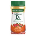 Nature’s Bounty Vitamin D 5000 IU Gummies, Vitamin D3 High Potency Immune Support & Bone Health Supplement, 5000 IU in 1 Gummy, Strawberry Flavor, 2 month Supply, 60 Vegetarian Gummies for Adults
