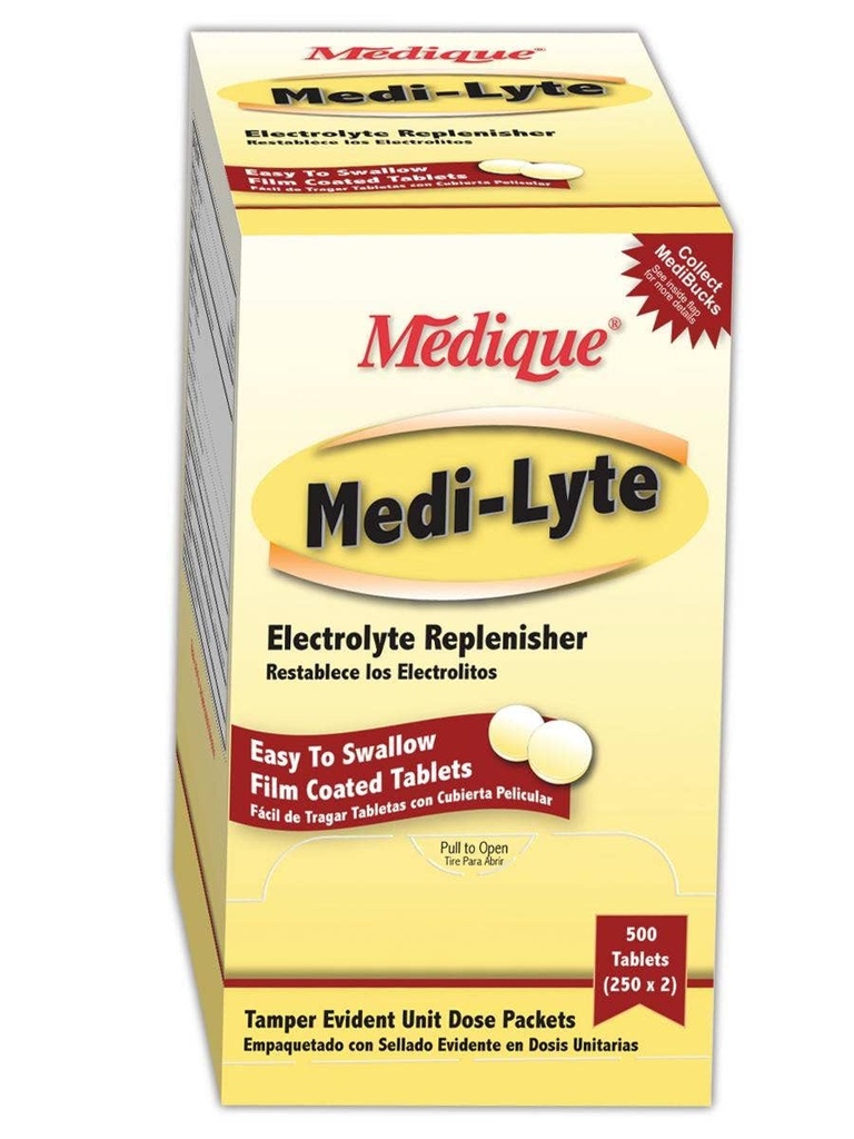Medique MP030-33 Medi-Lyte Teplo Relief Mediciation, Capacity, Objem, Standard, White (Pack of 50)
