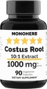 MONOHERB Costus Root Extract 1000 mg - 90 vegetariska kapslar