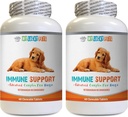 K9 Can Inmune - Dog Immune Support - Global Health and Wellness Boost - ANTIOXIDANTÍA - Saúde hepática - Curcumina cúrcuma para cans - 2 botellas (120 Treats)