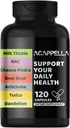 ACAPPELLA Milk Tistle, NAC, Chanca Piedra, Beetroot, Artichoke, TUDCA, Dandelion Castle, Head Cleanse Additive with Turmeric, Imger, Panax Ginseng, Berberine (1)