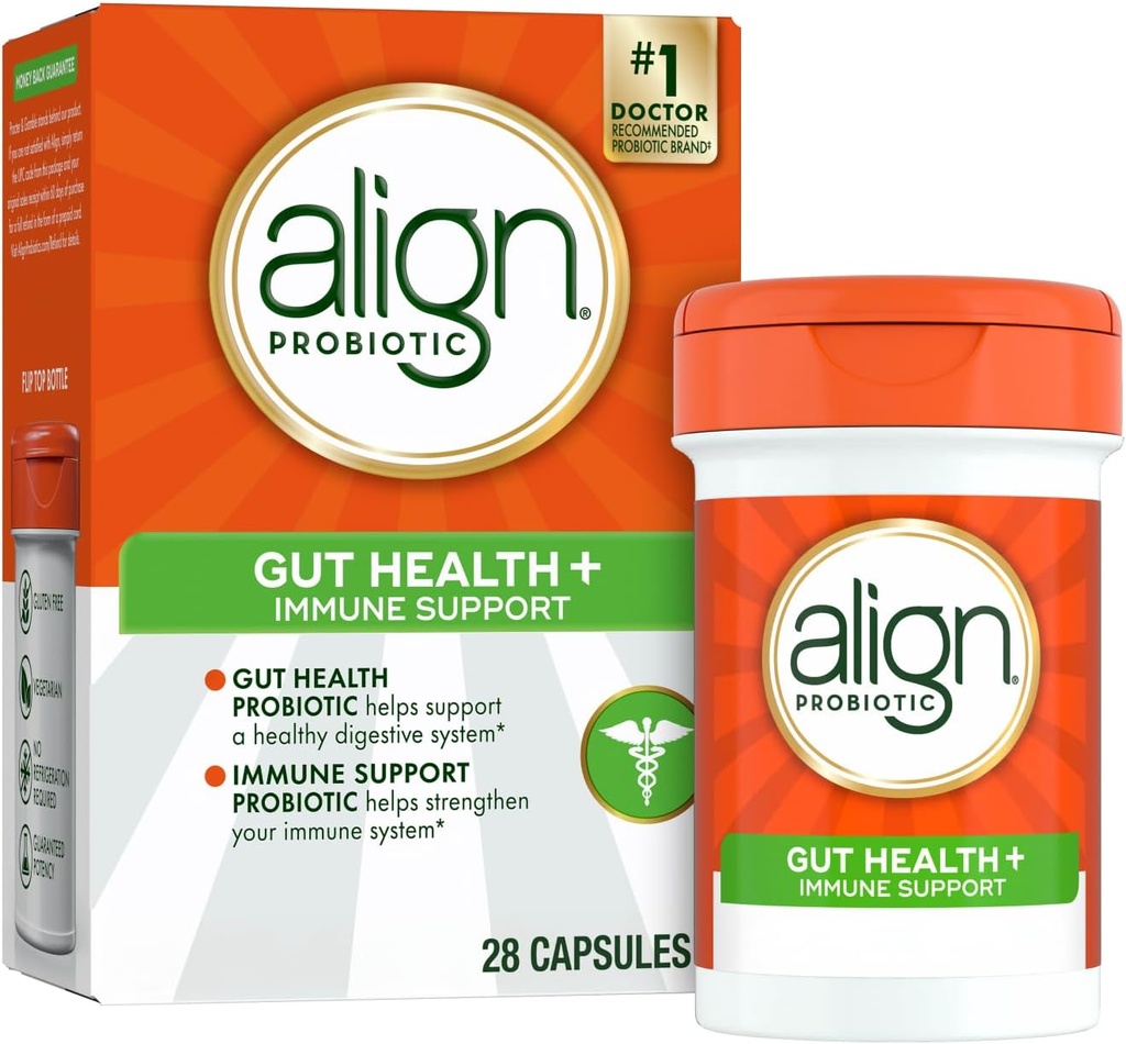Align Gut Health & Immunity Probiotic, Daily Digestive Support for Women and Men, Helps Support Имунно и храносмилателно здраве, 28 капсули