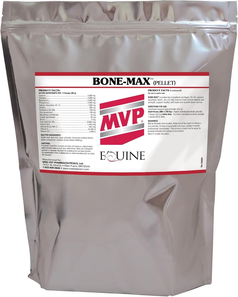 MVP Bone-Max Powder cho Horse Bone Health and Development - thiết yếu dinh dưỡng cho trình diễn và con ngựa đang lớn (6 lb)
