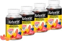 Airborne 750mg Vitamin C Immune A C və E, 42 Gummies (4 Paket)