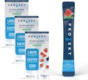 PROTEKT Electrolyte Packets for Recovery & Hydration | Organic & Sugar-Free Electrolytes Drinks | Works Faster Than Powder Drink | On-The-Go Liquid Hydration Drink | Watermelon, 30 Pack