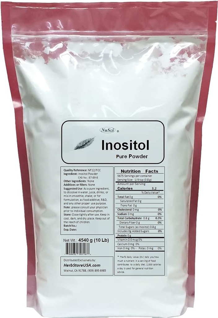 Inositol Bulk纯粉 NF12 & FCC 质量标准(4540g(10升))