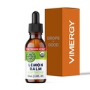 Vimergy USDA Organic Lemon Balm Tincture Herbal Supplement – Can be Used in Tea - Non-GMO, Alcohol-Free – 30 mL (1 mL/Serving)