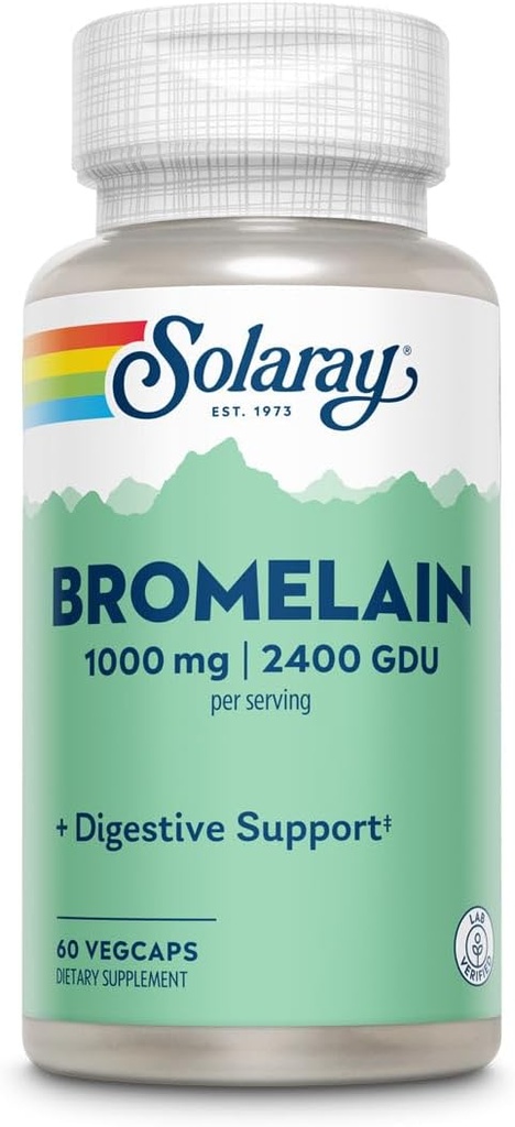 Solaray - Bromelain Extra Siła 500 mg. - 60 Kapsułki