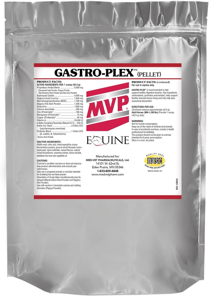 Gastro-Plex (3 lb) Supports Gut Health and Hindgut Digestion in Horses