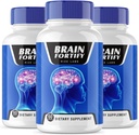 rize labs BrainFortify Supplement, BrainFortify Organic Memory Supporting Formel, Minska de negativa effekterna av Brain Fog, Brain Fortify Används för att öka minnet (180 kapslar) (Pack of 3)