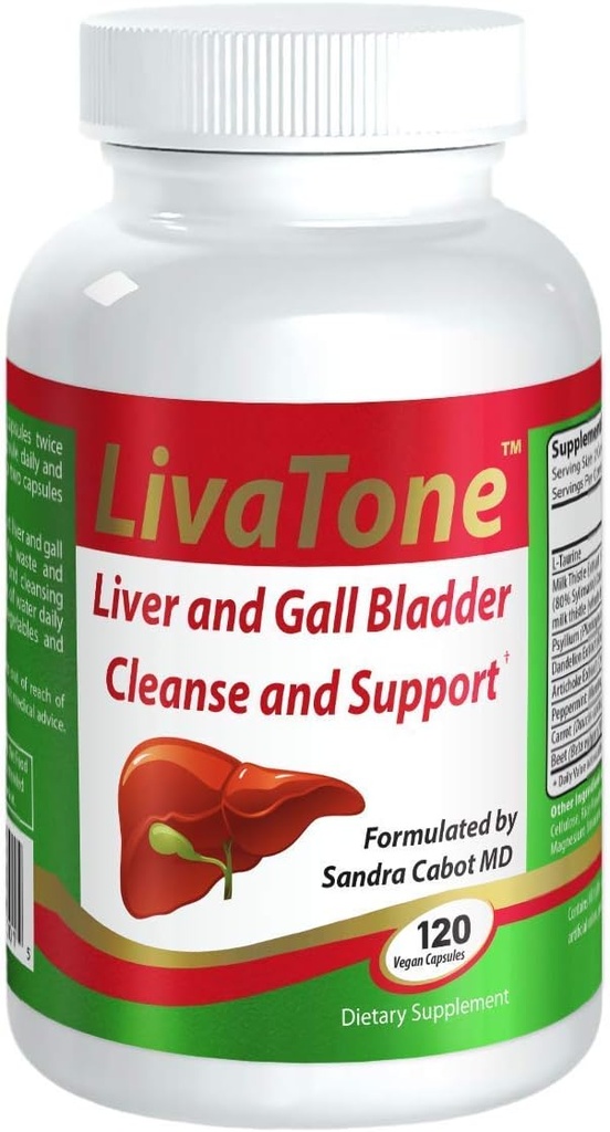 Liver och Gallbladder Cleanse - Dr. Formulerad Lever Cleanse och Detox Pills, Milk Thistle & Antioxidants (120 kapslar)