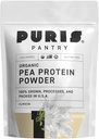 PURIS® Organic Pea Protein Powder, 100% Made in the USA, 2 LB Unflavored, Certified Organic, Vegan, Gluten Free, Dairy Free, Non GMO, Plant-Based Protein, Keto, BCAA (2 Pound (Pack of 12), Unflavored)