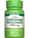 Nature's Truth Ultra Chromium Picolinate 1000mcg | 90 Tablets | Vegan, Non-GMO & Gluten Free Supplement