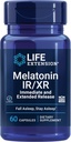 Melatonin IR/XR, 1.5 mg, tức thời và mở rộng công thức giải trí cho hỗ trợ giấc ngủ Optimal, Healthy circide Rhythms, Cical Defense, Gluten-GMO, 60 Capsules
