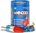 VMI Sports Aminogex Ultra BCAA Pó de Aminoácidos + Betaína e Glutamina □ Amino Acid Pós Treino Recuperação Bebida Intra Workout Bebida com Eletrolíticos (30 Servões) (Patriot Pop)