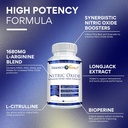 Ellenőrzött nitrogén-oxid - L- argininnal és L- citrullinnel - Premium Muscle Building Nitric-oxid booster - 270 Count - 2 palack