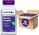 Ginkgo Biloba 120mg və B Vitamins ilə Natrol Memory Kompleksi, Brain Health və Memory Support üçün Dietary Supplement, 60 Tablet, 30 gün təchizatı (12 sənayesi)