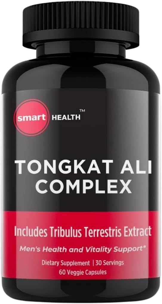 Tongkat Ali - Men Estocolms Sanitat i Vitaly suplementari - 800mg Tongkat Ali + 200mmg Triblus Terrestriris - Implementació de rendiment - Implementació de rendiment del Guten Free, Vegan & No- GMO - 60 Capules - 30 Servings
