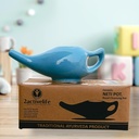 Yoga Neti Pot för Sinus & Congestion Cleaning | Microwave och Dishwasher Friendly | Leak Proof Durable Ceramic Neti Pot | Nasal Wash Handcrafted Durable Ceramic - Blue