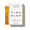 Vida Glow Marine Collagen Powder - Anti Aging Supplement with Collagen Peptides, Promotes Glowing Skin, Strong Nails, Healthy Hair | 30 Servings, Mango Flavor
