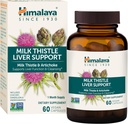 Himalaya Milk Thistle Liver Support - mit Chicory, Andrographis, Dandelion und Silymarin für Leberreiniger, Detox und Funktion - Vegan, Non-GMO, Glutenfrei, 350 mg, 60 Kapseln