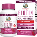 MaryRuth Organics Biotin Gummies | Sugar Free | Vegan | Non-GMO | 2,500 mcg Biotin Supplement | Haarhaut und Nägel Vitamine | Haarwachstum Vitamine | Haarwachstumsergänzungsmittel | 60 Graf