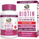 MaryRuth Organics Biotin Gummies | Sugar Free | Vegan | Non-GMO | 2,500 mcg Biotin Supplement | Hair Skin and Nails Vitamins | Hair Growth Vitamins | Hair Growth Supplement | 60 Count