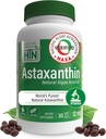 Здоров'я Thru Nutrition Astaxanthin Потрійна Міцність 12mg Supplement 30 Softgels AstaZine від Algae Organically Grown в Pristine Himalayan Водолій та підтримка зору