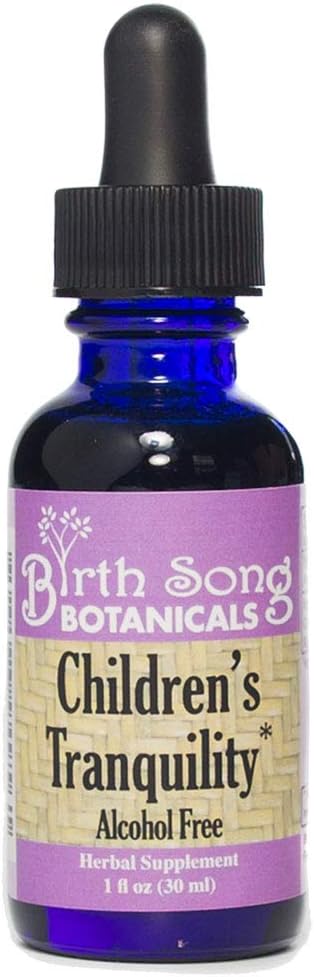 Canción de nacimiento Botánicos Tranquility infantil Tintura, Suplemento herbal con punta de valeriana y manzanilla, 1oz Bottle Niño Herbal Immune Support, 1oz