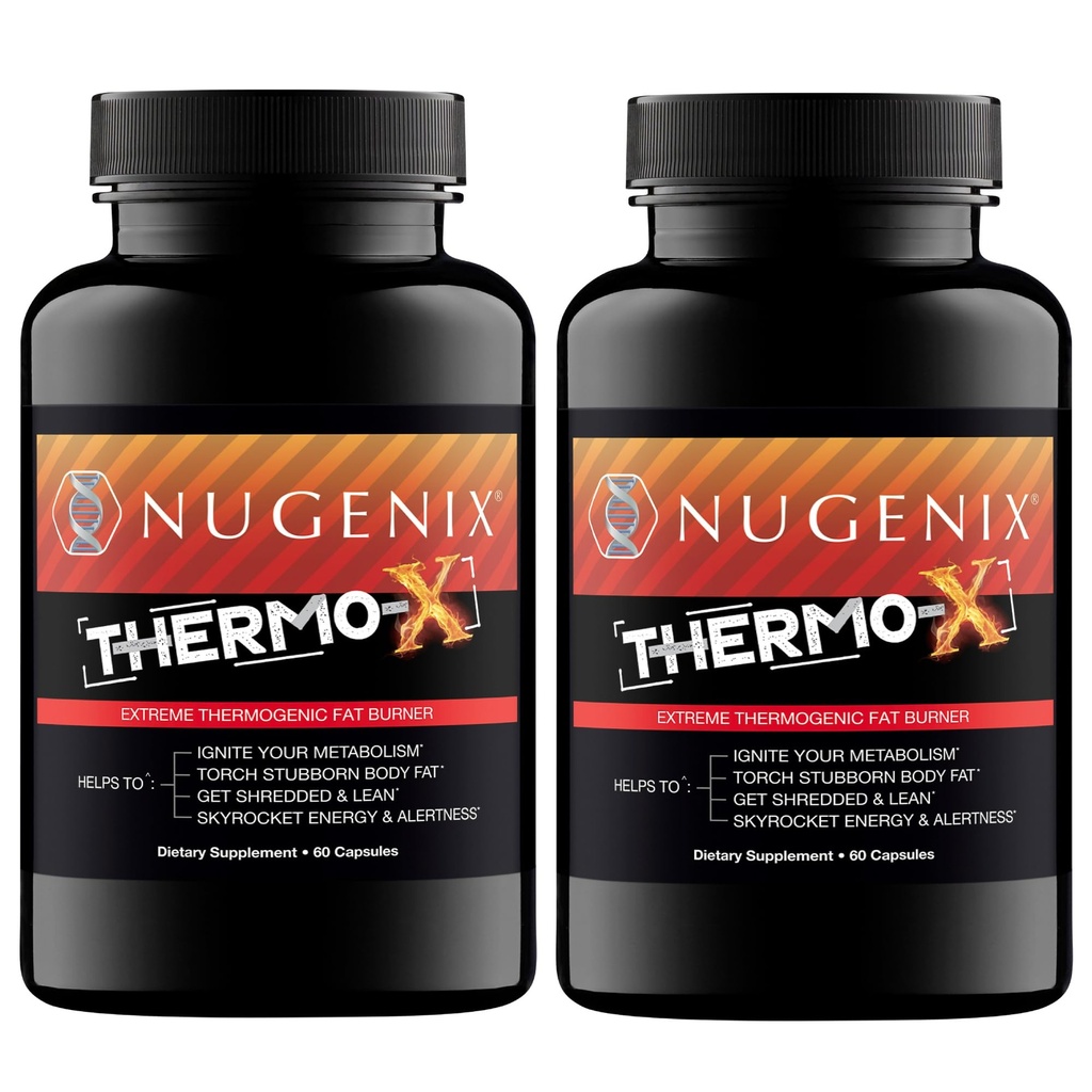 Nugenix Thermo-X: Thermogenic Fat Burner Supplement for Men, Extreme Metabolic Accelerator, 120 Count