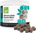 Samo naravni hišni ljubljenček Ultimate Daily Vitamini - Popoln multivitaminski dodatek za pse Uravnoteženo zdravje in Vitalnost - Senior Malih in velikih pasjih hrane Imunska Prebavna podpora -60 Soft Chews (Pack of 1)