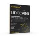 CARELAND 4% Lidocaine Gel Patch, 6 Count | Maximum Strength Pain Relief Patches for Muscle Relief in Neck Knee Back and Shoulders | Unscented Numbing Patch for Soothing Nerves, Joints