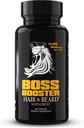 Bossman Bosman Booster Supplement - 60 kapsułek - MSM i 10 000 MCG Biotin Beard Growth Witaminy dla mężczyzn - 30- Day Supply