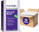 Natrol Immune Boost Capsule, Supporto Immune, Fatto con EpiCor clinicamente testato, Include Vitamine C, D3, Selenio e Zinco, 30 Conte (Pack di 12)