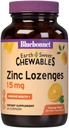 Bluebonnet Nutrition Earth Sweet Zirc Lozenges 15mg Chewables, Cộng với 100mg vitamin C, Soy- Free, Gluten- Free, Kosher Certified, Dairy- Free, Vegan, Orange Flavored, 60zenges