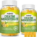 Sugar Free Creatine Monohydrate Supplement Gummies for Men & Women Creatine Monohydrate with Magnesium & Vitamin B12 For Muscle Strength & Growth, Energy Boost, Pre-Workout Supplementm, 120 Counts
