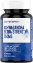 OxyEnergy Ashwagandha Extra Strength-750mg-Stress Yardım- Immune & Energy Support - Gluten, Süt və Soy Pulsuz - 60 Kapsül