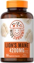 Carlyle Lions Mane Mushroom | 150 Capsules | with Bioperine Extract | Vegetarian, Non-GMO, Gluten Free | Wiseshrooms