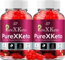 PureXKeto ACV gumik Diétás kiegészítés - PureX Keto Keto ACV gumik Apple Cider Vinegar & Gránátalma Juice, Pure X Keto Gumies Vélemények, Advanced Weight Management (2 Pack - 120 Gumies)