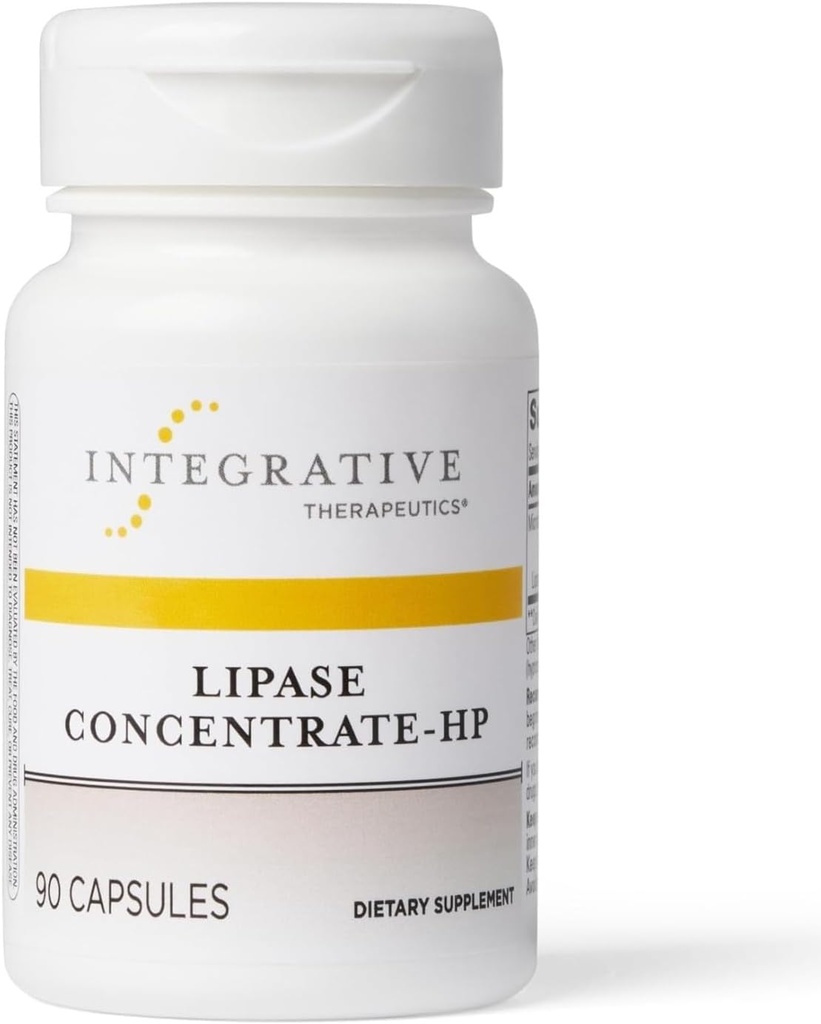 Intergration Therapeutics Lipase-HP - Enzyme Supplement for The Dission of Fats - Nutrient Absorpation & GIFTD Facebooks= - Dairy-free & เวก้า - 90 เคานต์ (45 Counts)